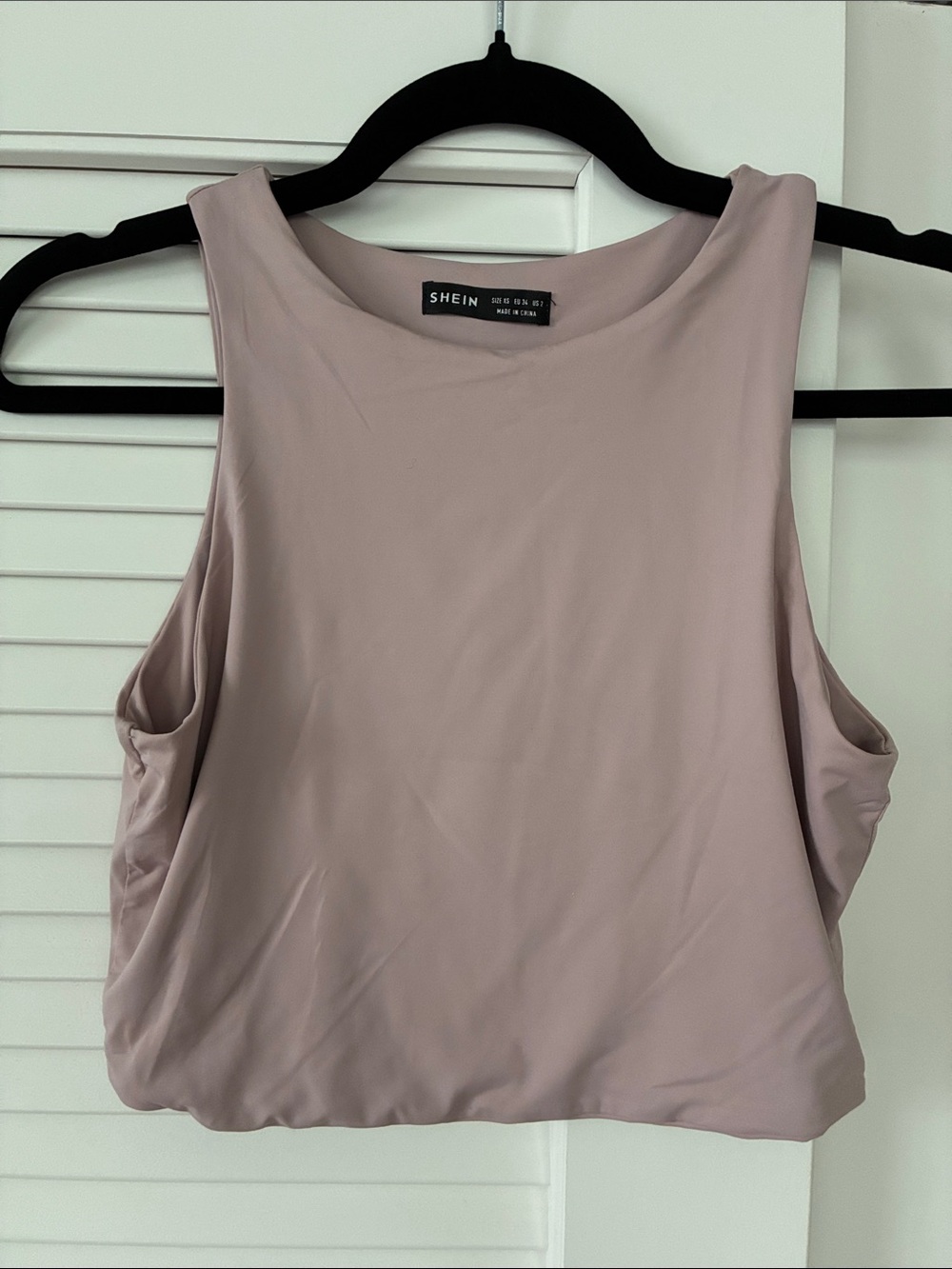SHEIN Mauve Cropped Tank Top